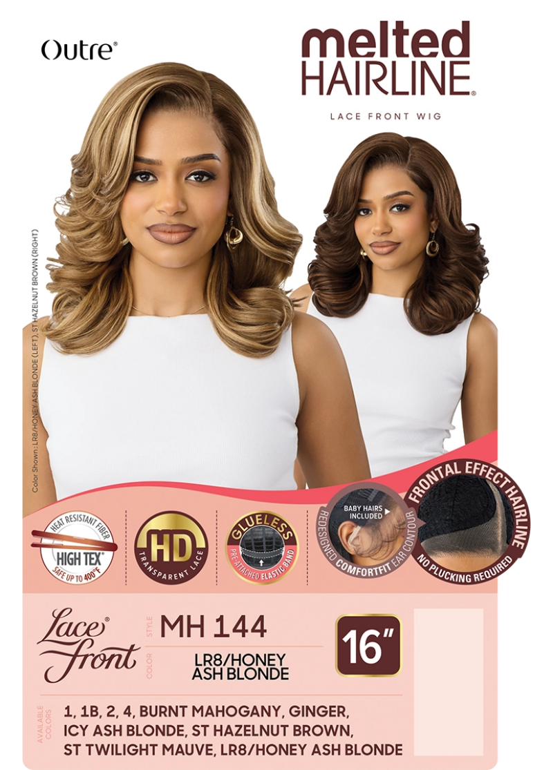 Outre Melted Hairline Glueless HD Lace Part Front Wig MH 144