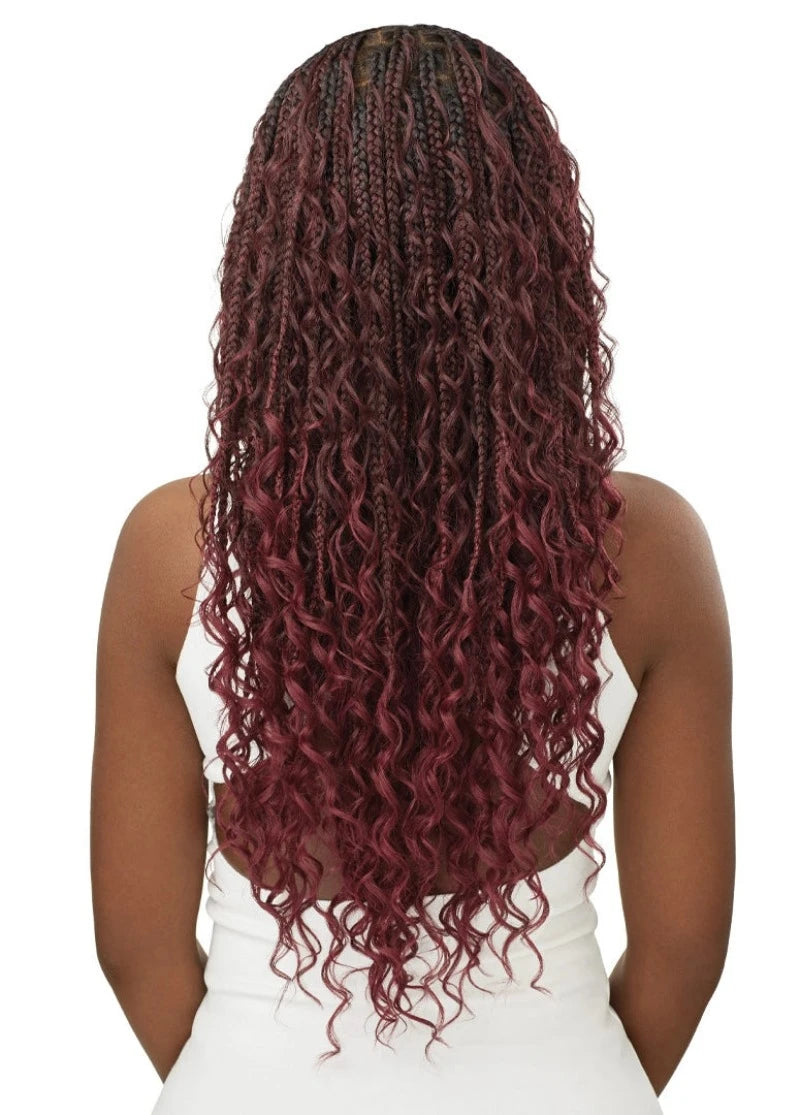 Outre Whole Lace Wig Glueless Pre-Braided Knotless HD Whole Lace Wig BOHO BOX BRAIDS 28"
