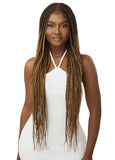 Outre Glueless 100% Fully Hand-Tied Pre-Braided HD Transparent Whole Lace Wig KNOTLESS BOX BRAIDS 36"