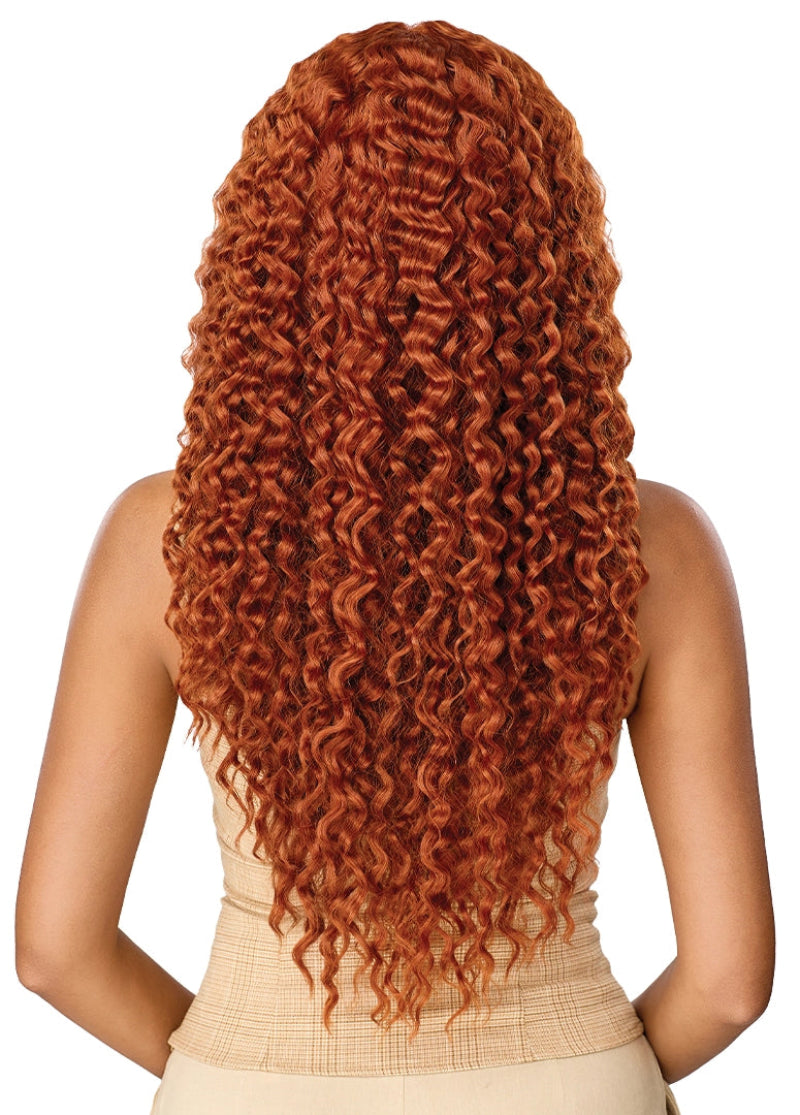 Outre Perfect Hairline Nueblend Human Hair Blend Glueless 13X6" Lace Front Wig PERUVIAN CURLS 26"