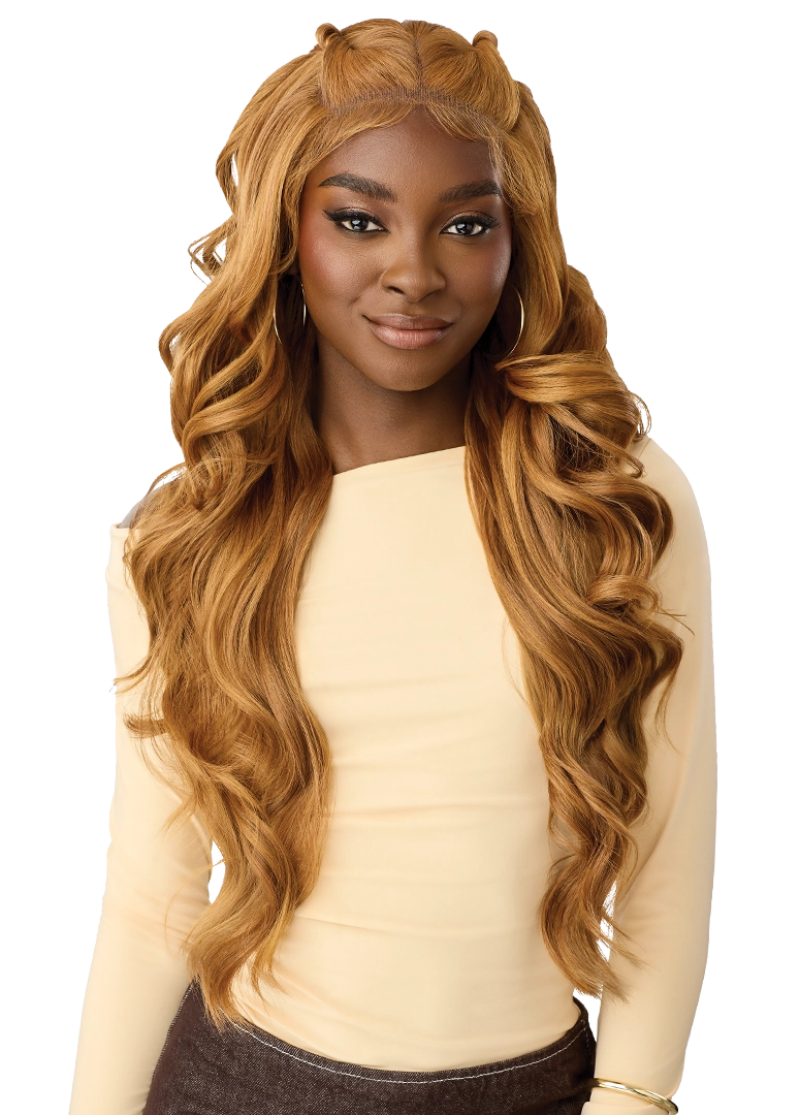 Outre Perfect Hairline Nueblend Human Hair Blend Glueless Flex-Lace 13x6 Lace Frontal Wig BODY WAVE 28"