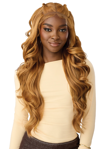 Outre Perfect Hairline Nueblend Human Hair Blend Glueless Flex-Lace 13x6 Lace Frontal Wig BODY WAVE 28"