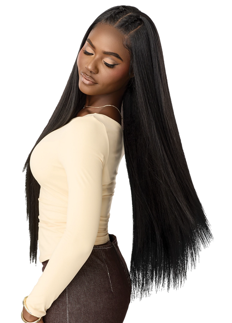 Outre Perfect Haiarline Nueblend Human Hair Blend Glueless Flex-Lace 13x6 Lace Frontal Wig STRAIGHT 34"
