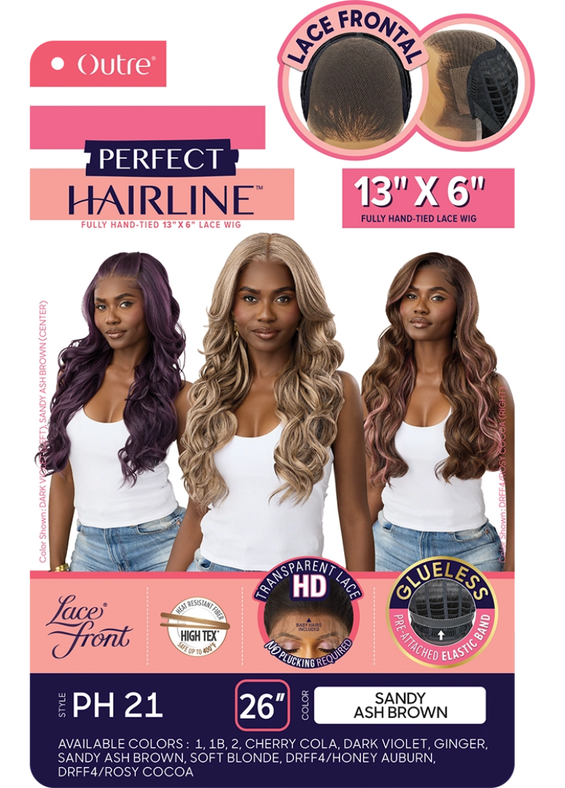 Outre Perfect Hairline Glueless HD 13x6 Lace Frontal Wig PH 21