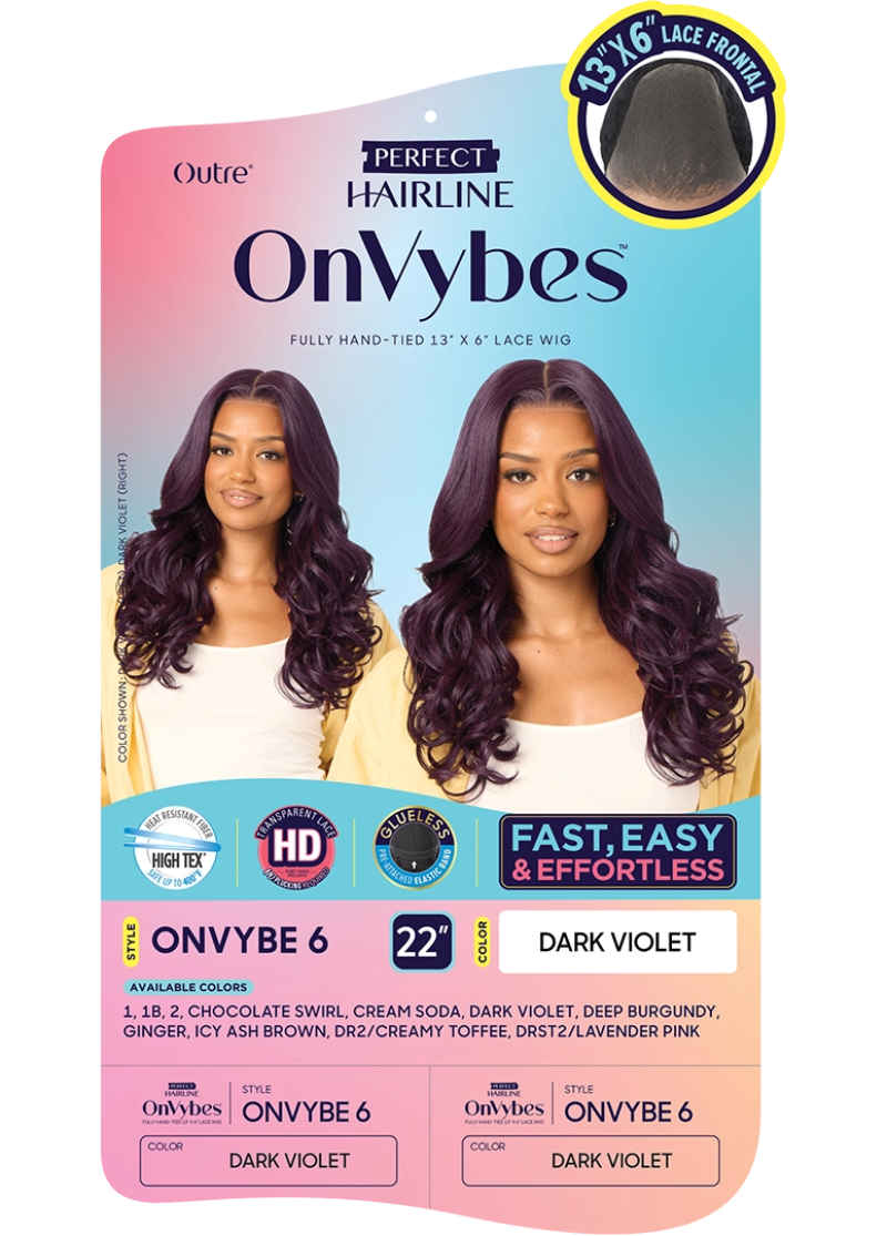 Outre Perfect Hairline On Vybes Glueless HD 13x6 Lace Frontal Wig ONVYBE 6