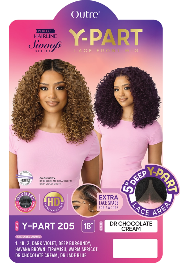 Outre Perfect Hairline Glueless HD 5" Y-Part Lace Front Wig Y-PART 205