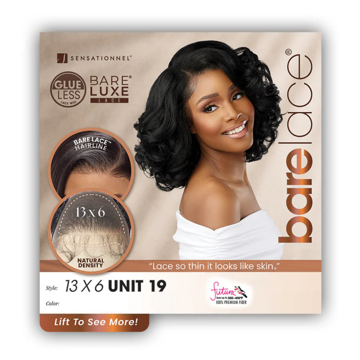 Sensationnel Bare Lace  Glueless HD 13x6 Lace Front Wig 13X6 UNIT 19
