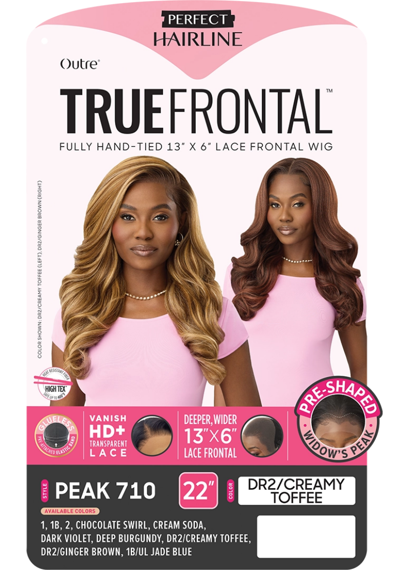 Outre True Frontal Perfect Hairline  Glueless 13x6 HD Pre-Shaped Lace Front Wig PEAK 710