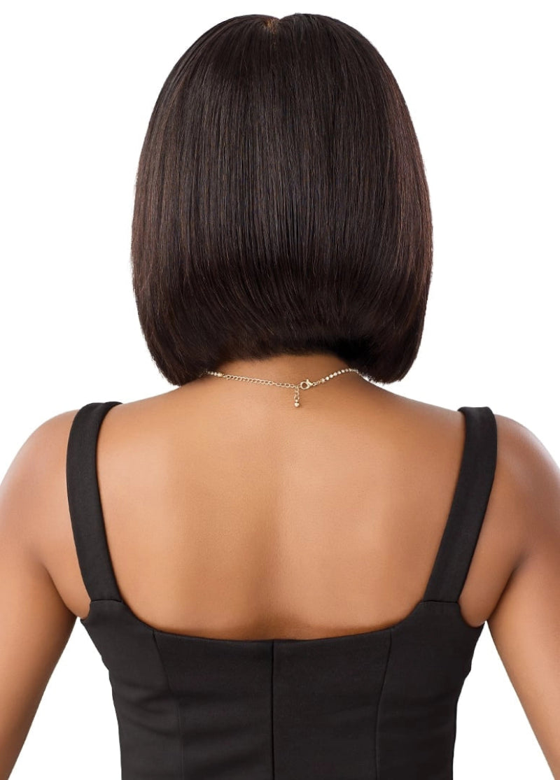 Outre My Tresses Black Label Glueless HD 13x6 Lace Frontal Wig 100% Unprocessed Human Hair FULLY HANDTIED VIRGIN STRAIGHT 10"