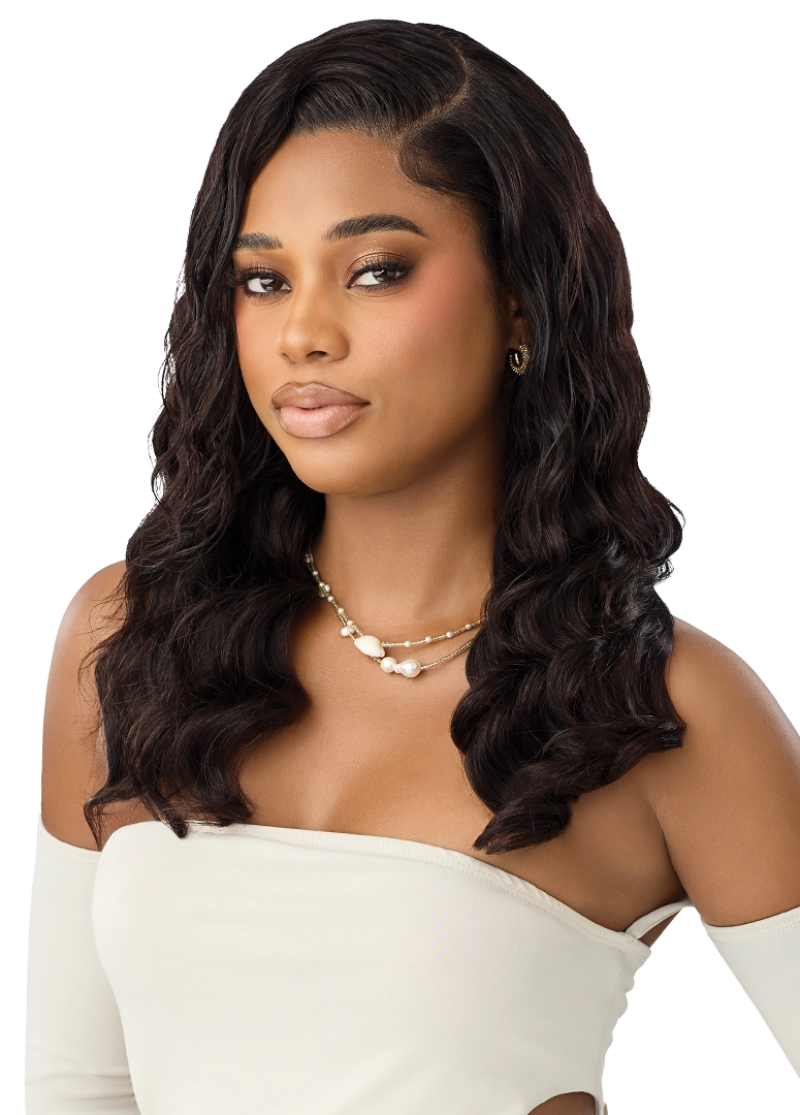 Outre My Tresses Black Label Glueless HD 13x5 Lace Frontal Wig 100% Unprocessed Human Hair  VIRGIN LOOSE DEEP 20"
