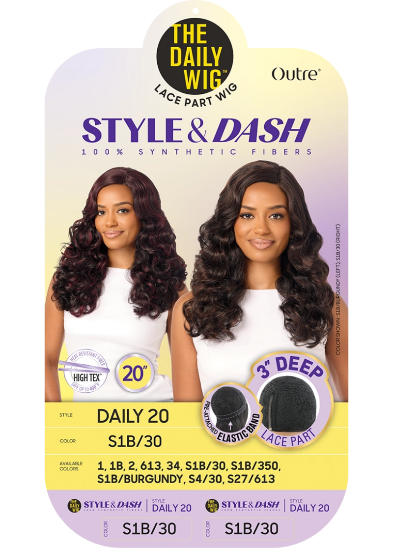 Outre The Daily Wig Style & Dash 3" Deep Lace Part Wig DAILY 20