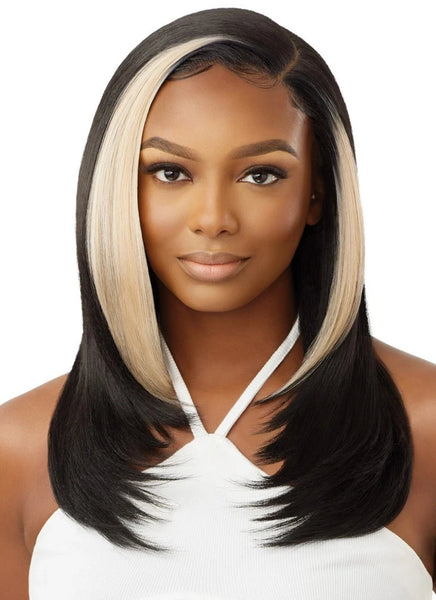 Outre SleekLay Glueless Synthetic Deep C-Part HD Lace Front Wig ETINA