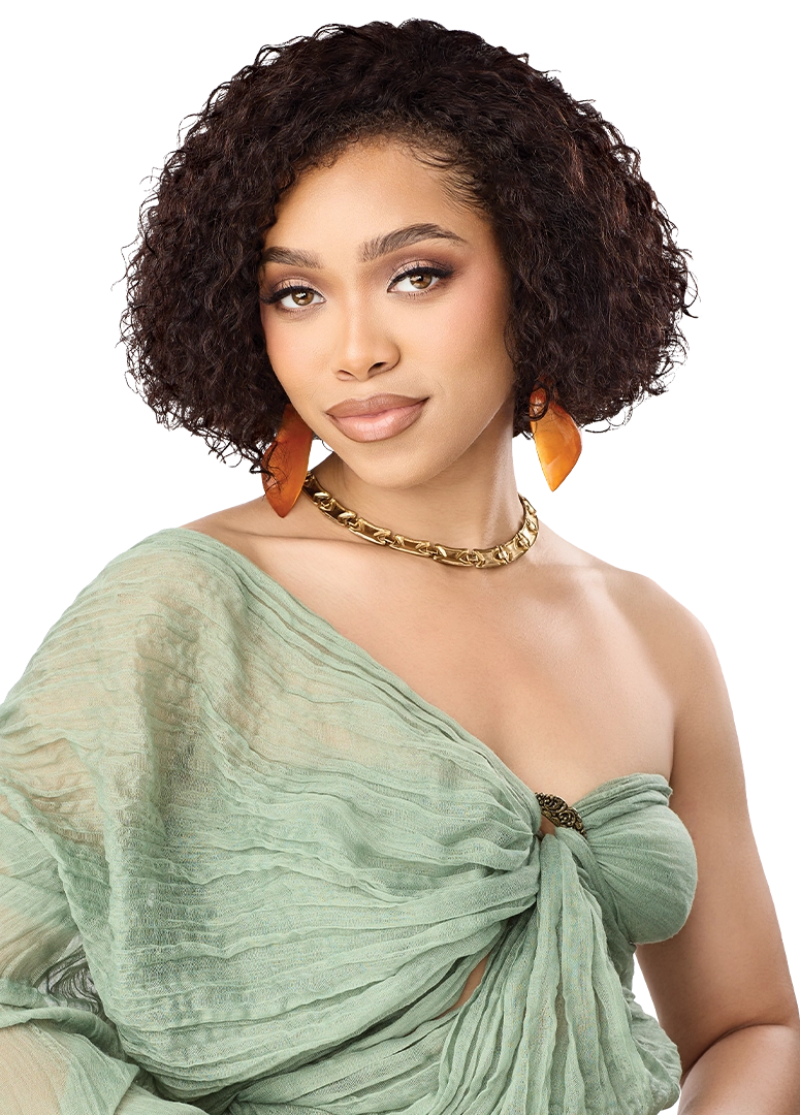 Outre EverRoot 100% Unprocessed Human Hair Half Wig SPANISH WAVES 10"