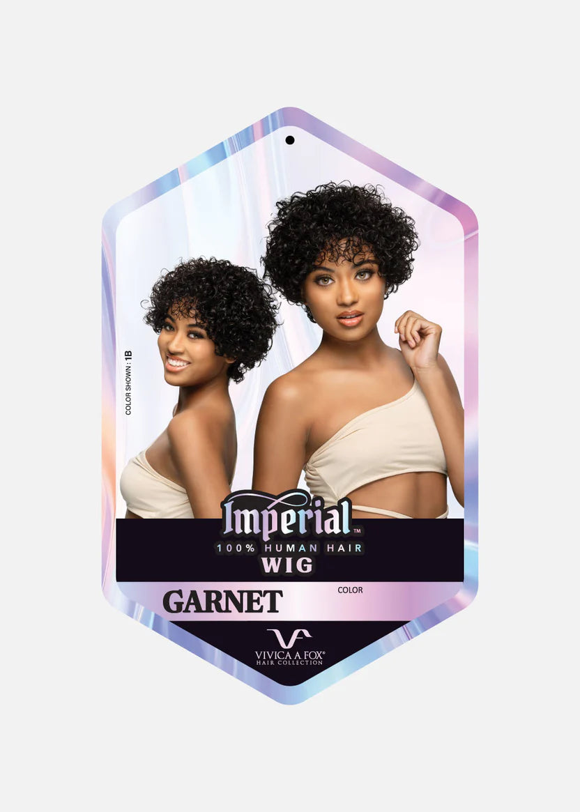 Vivica A Fox Imperial 100% Human Hair Full Wig GARNET