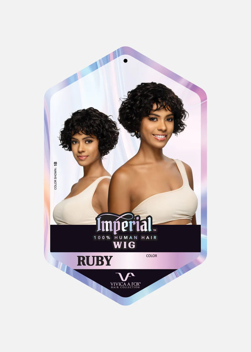 Vivica A Fox Imperial 100% Human Hair Full Wig RUBY