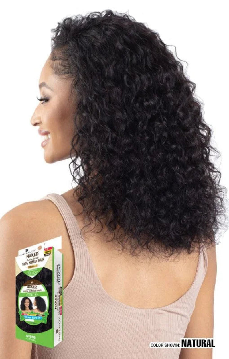 Shake N Go Naked 100% Human Hair Brazilian Natural Drawstring Full Cap Half Wig SUNNY DEEP 18"