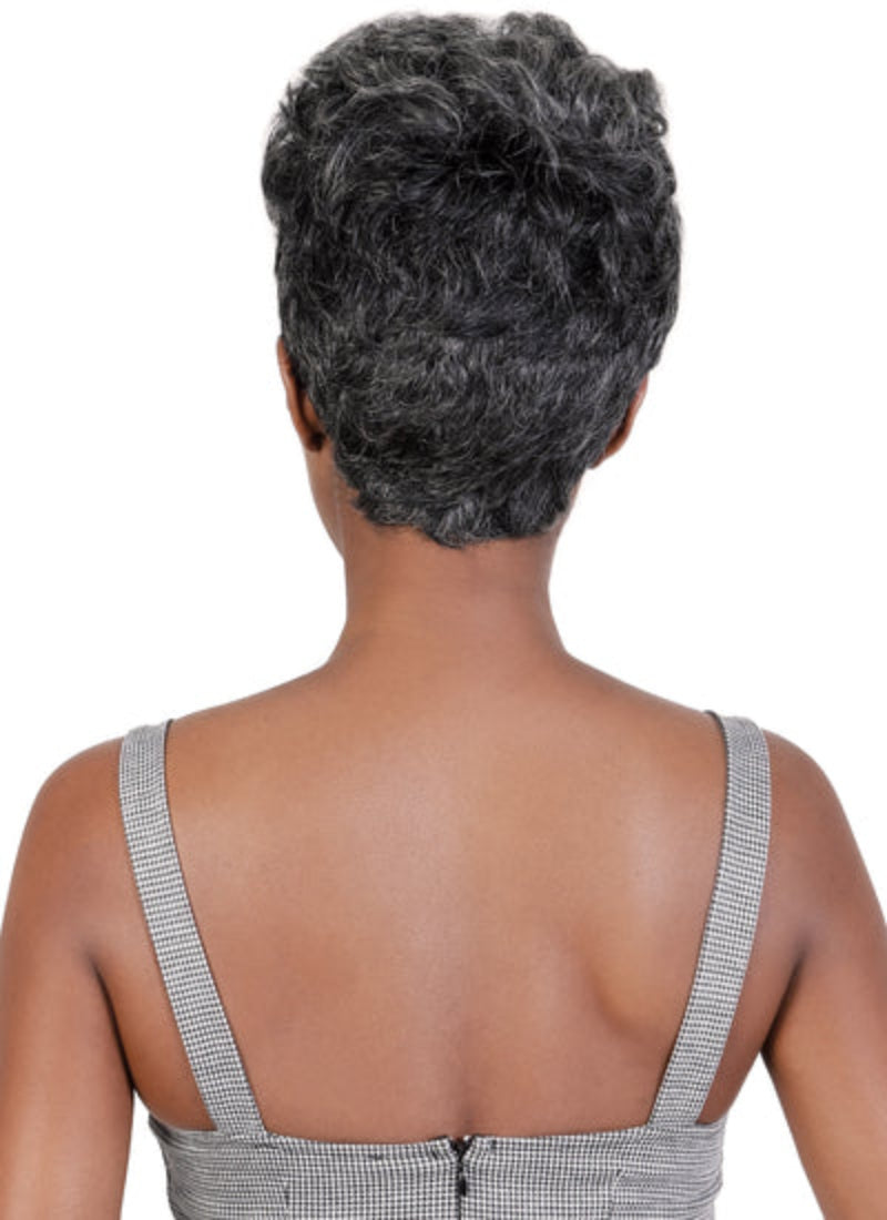 Silver Collection by Motown Tress 100% Human Hair Full Wig SVH.MAKI