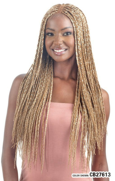 FreeTress Equal Premium Braided HD Lace Front Wig 5X5 lace Parting NAT BOX BRAID 28"