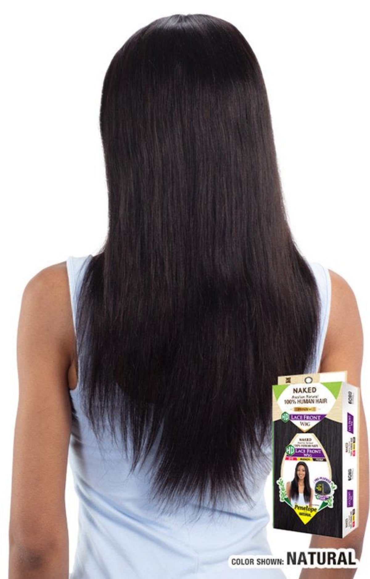 Shake N Go Naked Brazilian Natural 100% Human Hair Premium HD Lace Front Wig Pre-Plucked PENELOPE