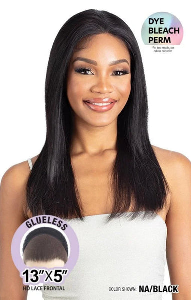 Shake N Go Glossy 100% Virgin Remy Hair Glueless 13x5 HD Lace Frontal Wig STRAIGHT 20"