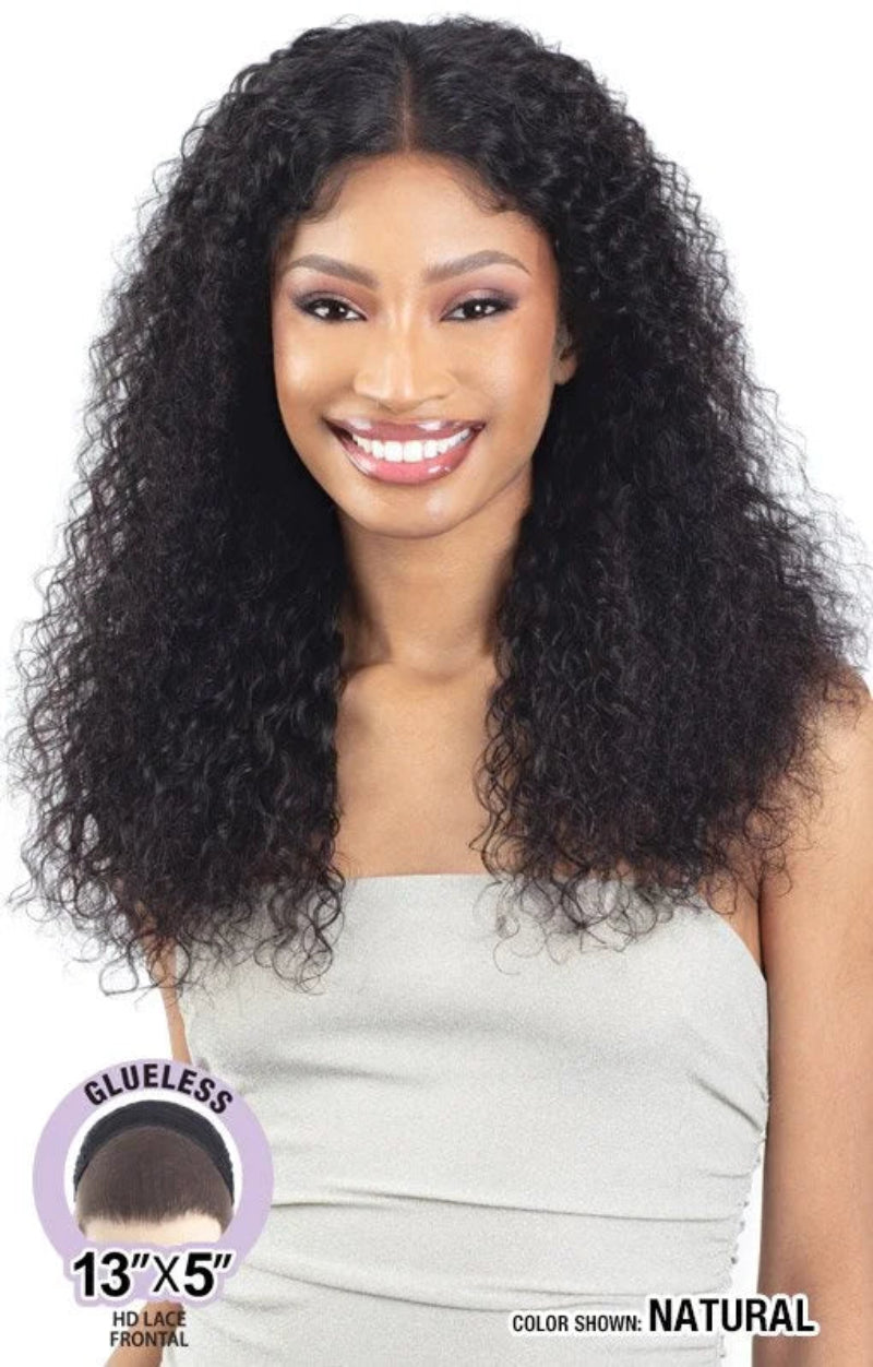 Shake N Go Glossy 100% Virgin Remy Hair Glueless 13x5 HD Lace Frontal Wig WATER 22"