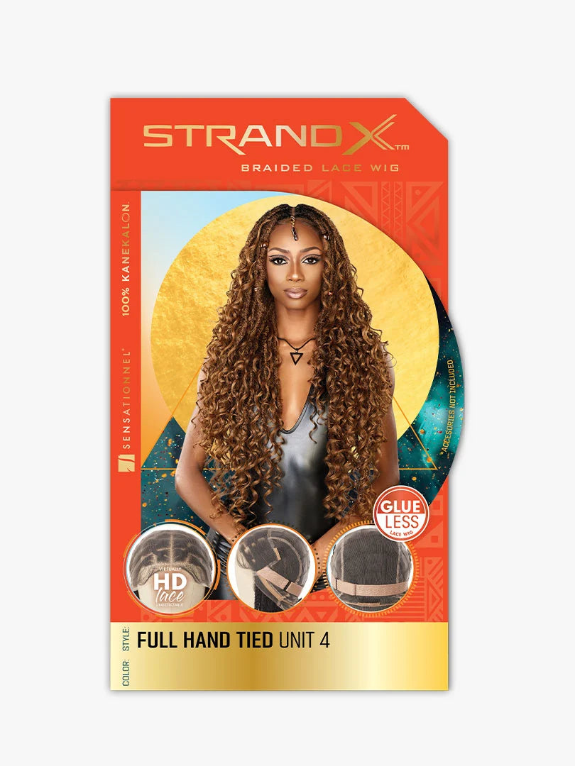 Sensationnel Strand X Glueless HD Full Lace Hand-Tied Braided Wig UNIT 4