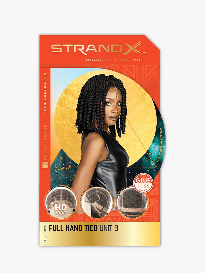 Sensationnel Strand X Glueless HD Full Lace Hand-Tied Braided Wig UNIT 8