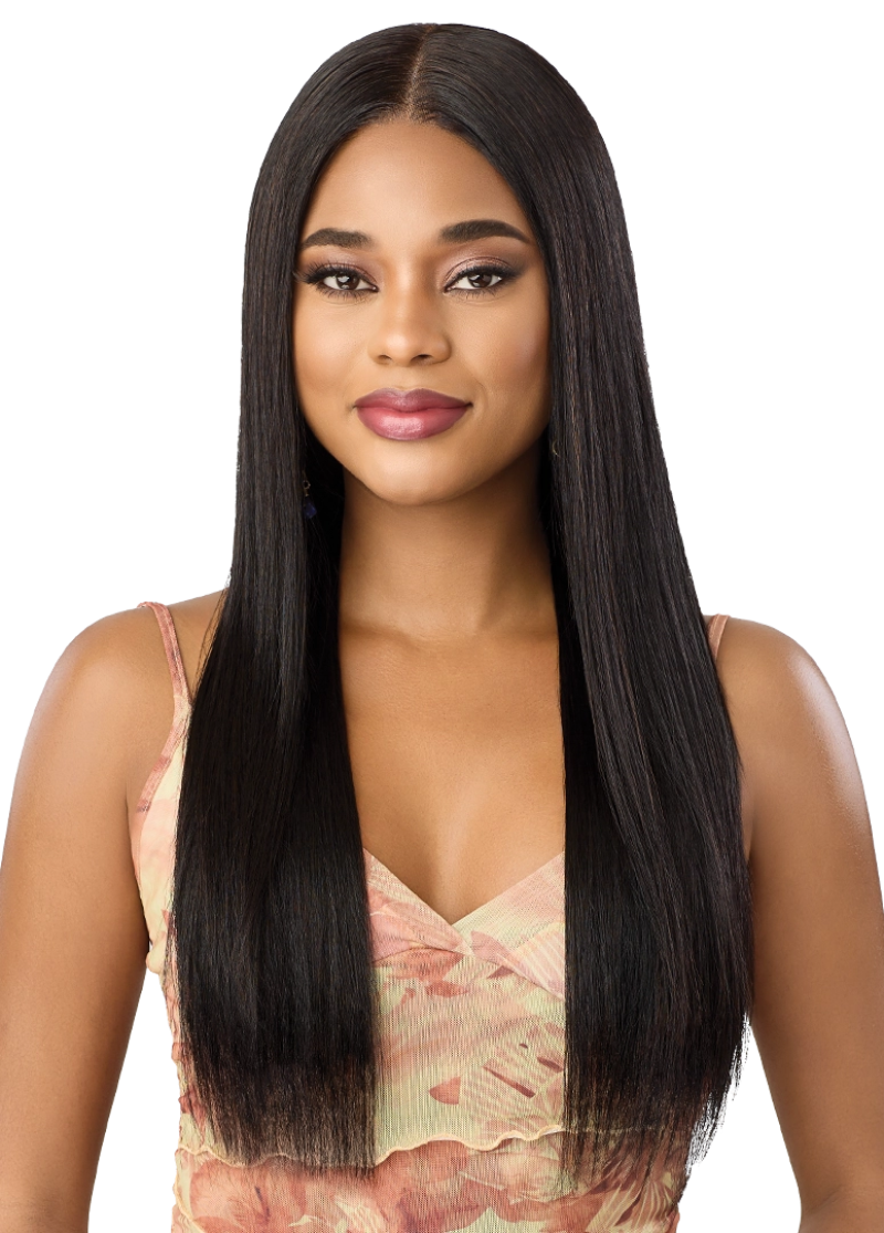 Outre Sugar Punch 100% Unprocessed Remy Human Hair Glueless HD 13x5 Lace Frontal Wig REMY STRAIGHT 24"