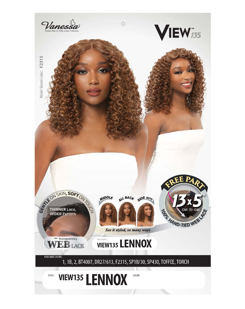 Vanessa View 135 Glueless HD 13x5 Lace Frontal Wig LENNOX
