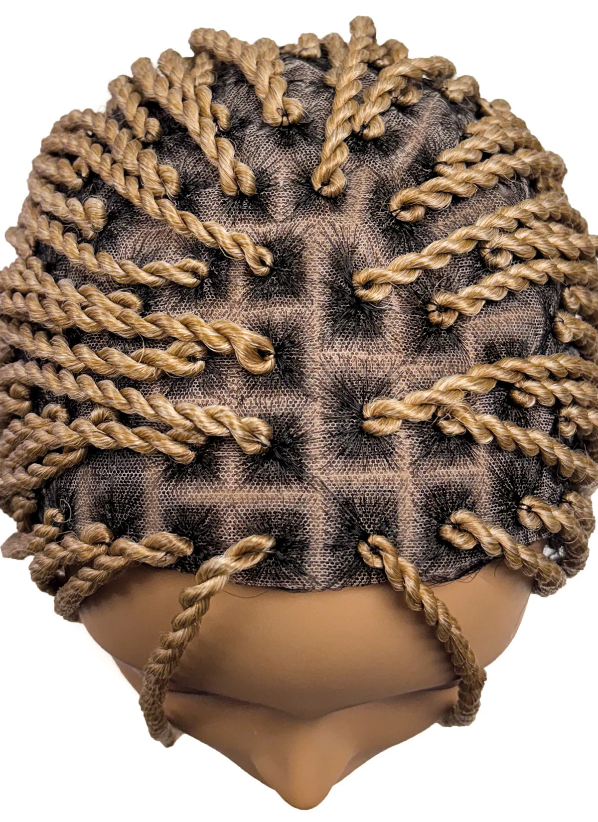 Motown Tress Glueless HD Hand-Braided Full Lace Wig MICRO SENEGAL TWIST SQUARE TOP WLBII.MICRO