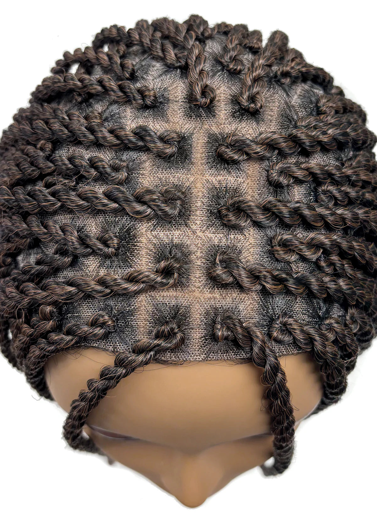 Motown Tress Glueless HD Hand-Braided Full Lace Wig LONG SENEGAL TWIST SQUARE TOP WLBII.SN26