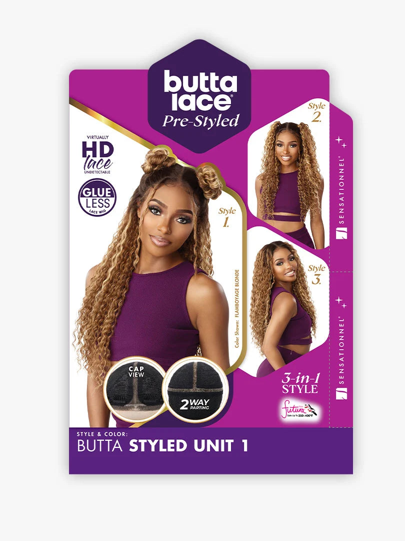 Sensationnel Butta Lace Pre-Styled Glueless Synthetic HD Lace Front Wig BUTTA STYLED UNIT 1