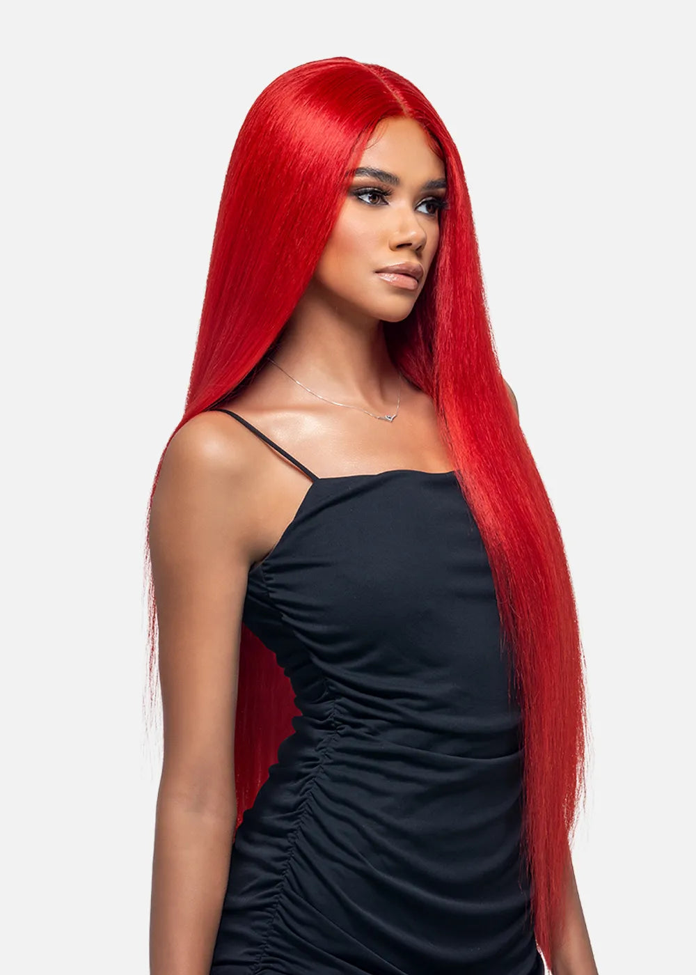 Vivica Fox Human Hair Blend 36 Layered W/Invincible Centre Part Lace Front Wig WNB-1