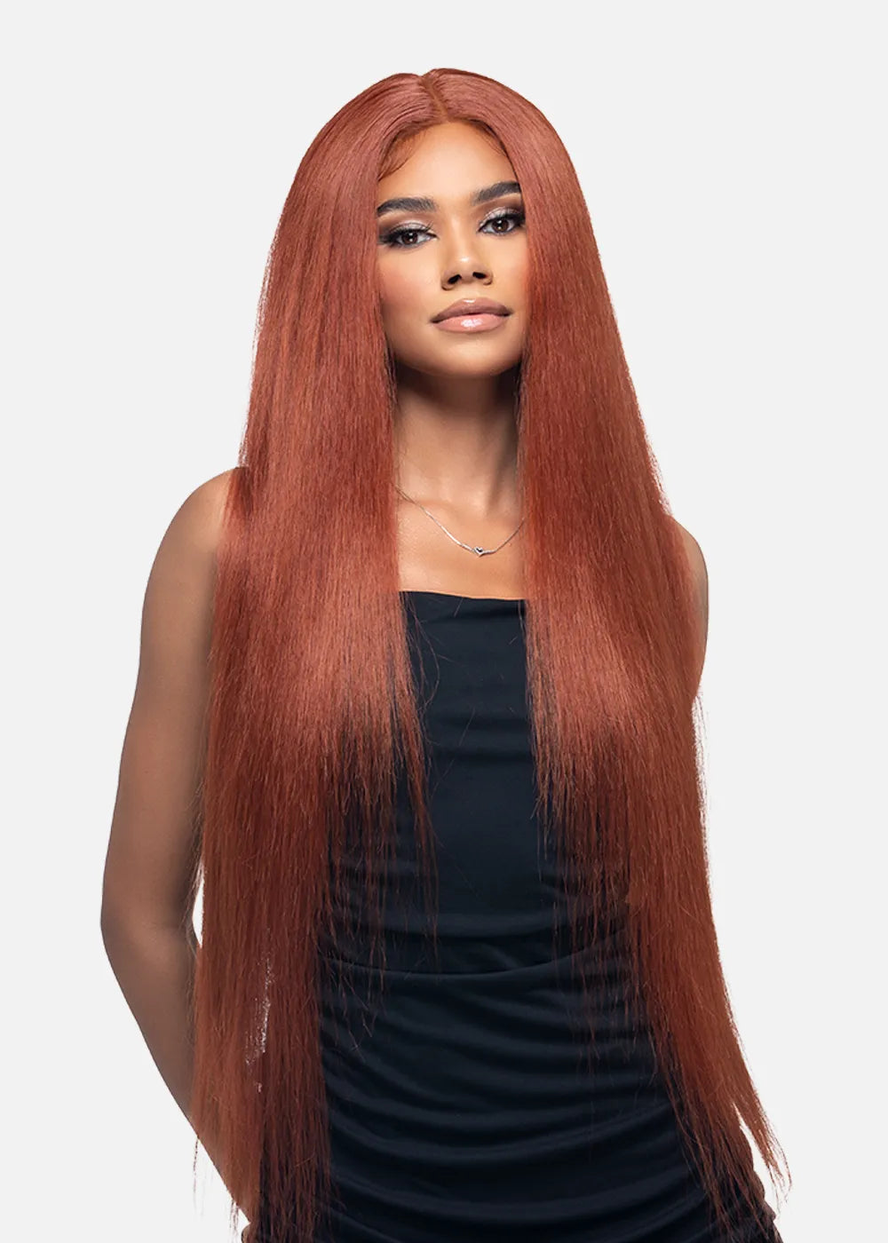 Vivica Fox Human Hair Blend 36 Layered W/Invincible Centre Part Lace Front Wig WNB-1