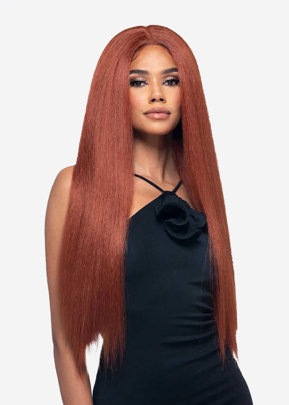 Vivica Fox Human Hair Blend 36 Layered W/Invincible Centre Part Lace Front Wig WNB-2