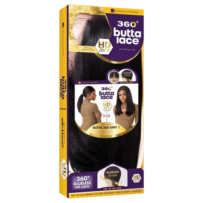 Sensationnel 360 Butta Lace Glueless Pre-Plucked 360 HD Lace All Around Wig BUTTA 360 UNIT 1