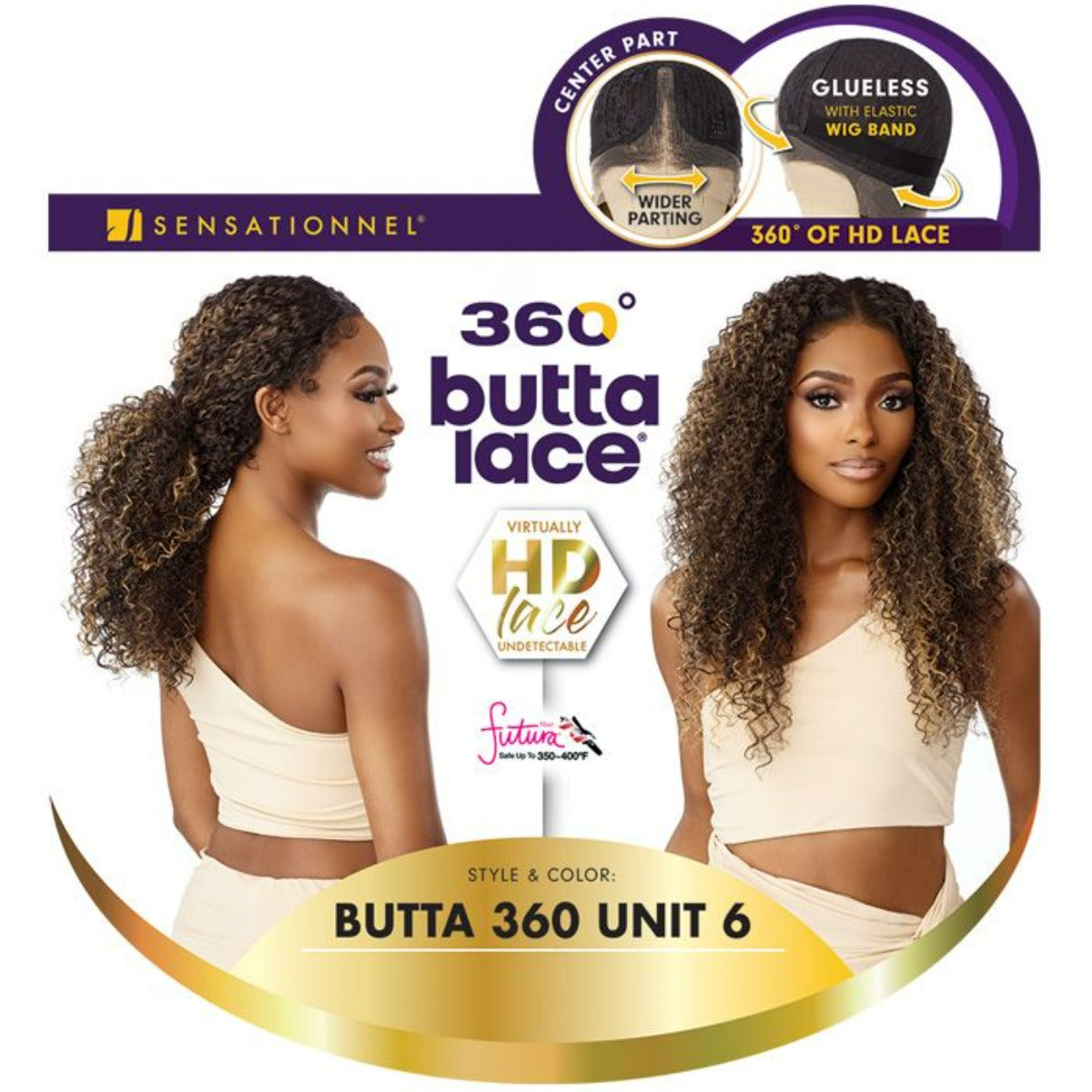 Sensationnel Butta Lace 360 Glueless HD Lace Wig BUTTA 360 UNIT 6