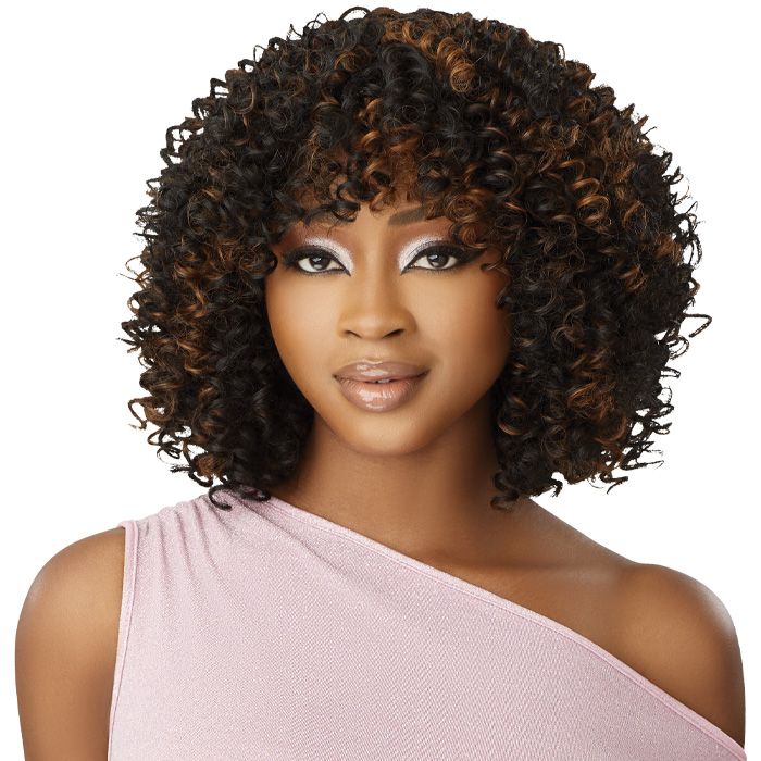 Outre Wigpop Synthetic Curly Bang Full Wig ADLEY