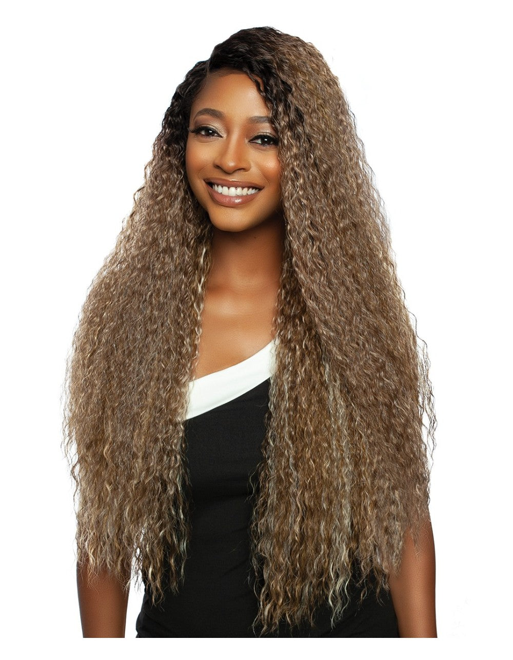 Mane Concept Red Carpet Synthetic Hair 5" Deep Parting HD Skin Melt Lace Front Wig RCHW208-LEMON