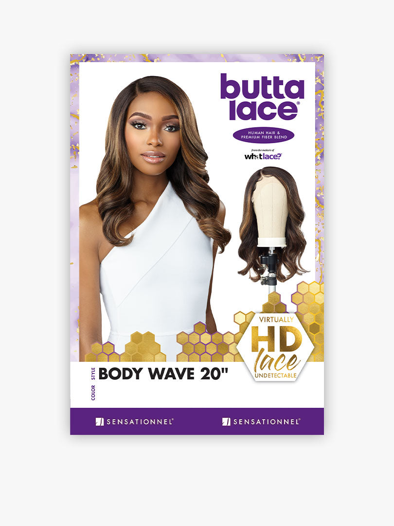Sensationnel Human Hair Blend Butta HD Lace Front Wig BODY WAVE 20