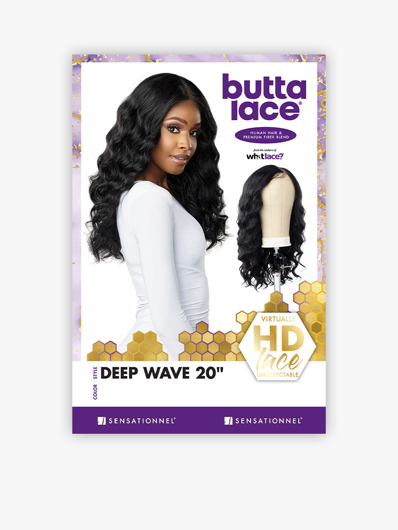 Sensationnel Butta Human Hair Blend HD Lace Wig DEEP WAVE 20