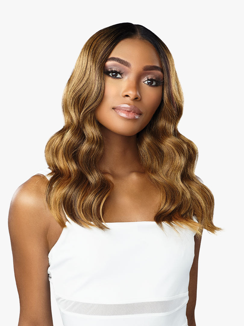 Sensationnel Butta Lace Human Hair Blended Lace Front Wig Beach Wave 20"