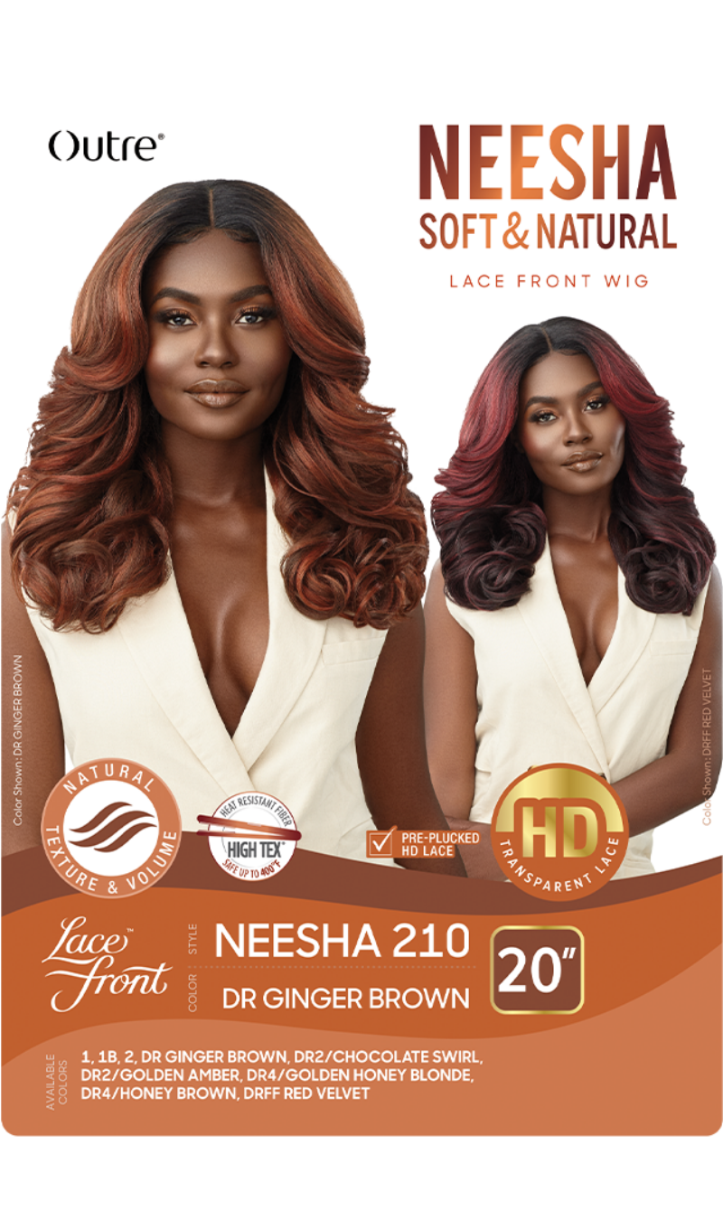 Outre Neesha Soft & Natural Synthetic HD Lace Front Wig NEESHA 210