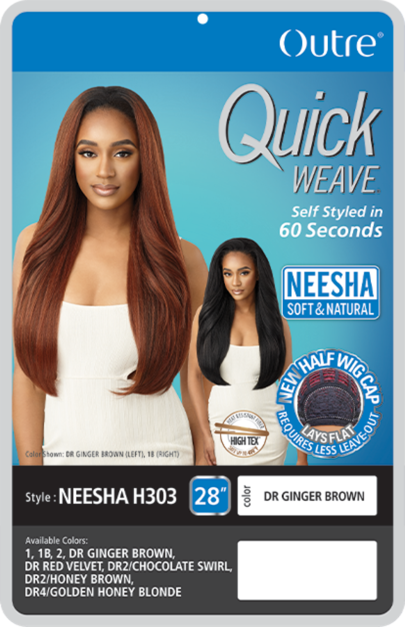 Outre Quick Weave Synthetic Half Wig NEESHA H303 (discount applied)