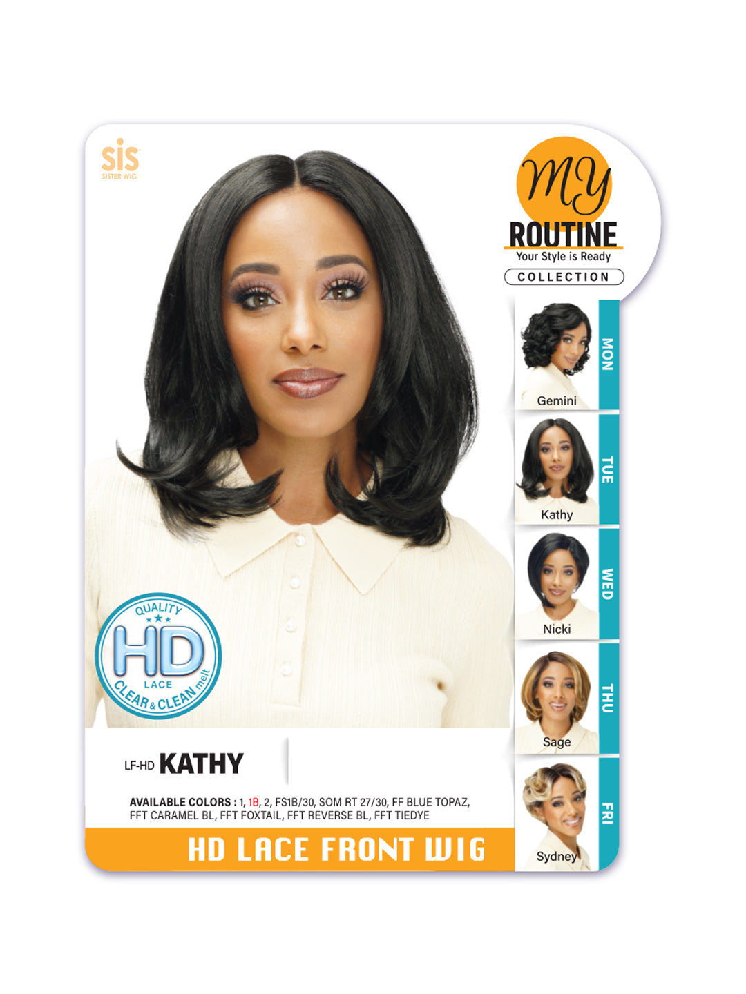 Zury Sis Synthetic Hair HD Lace Front Wig KATHY