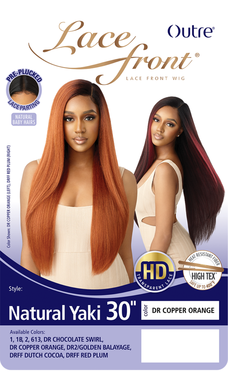Outre Synthetic Hair HD Lace Front Wig NATURAL YAKI 30"