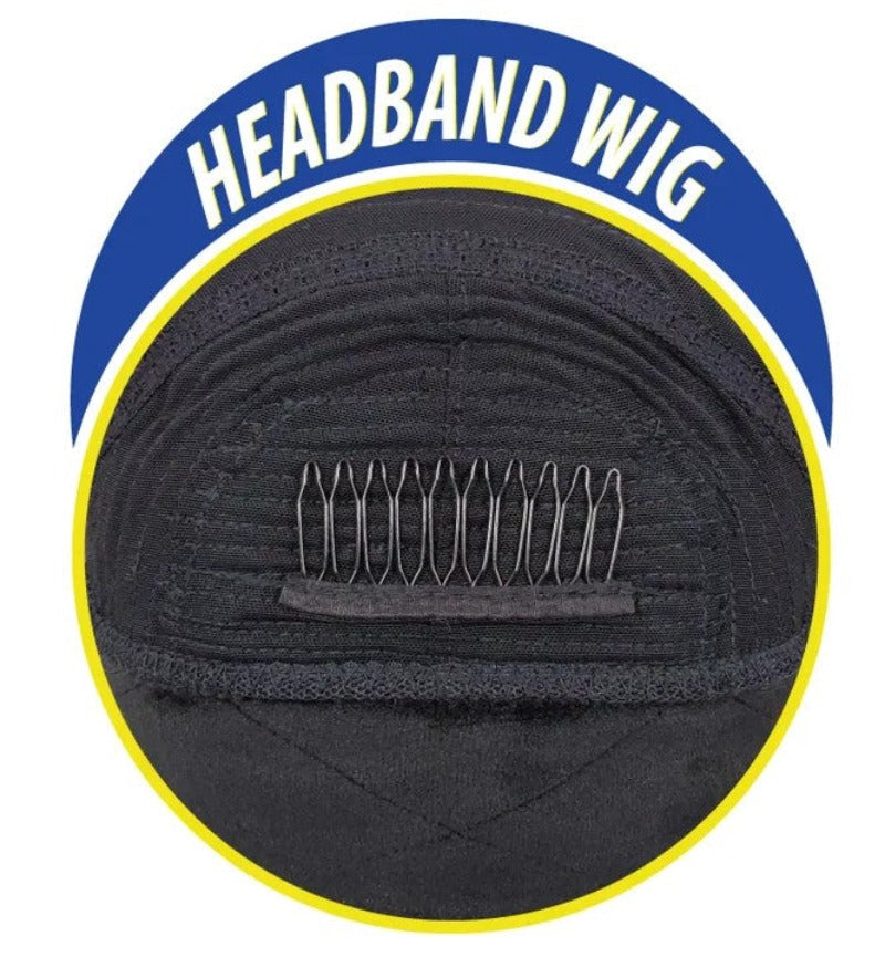 It's a Wig Headband Human Hair HEADBAND WIG 7