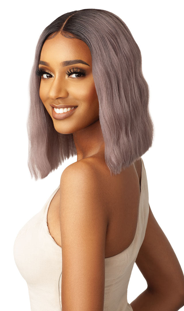 Outre Blunt Cut Bob Swiss Lace Front 5" Deep I Parting Wig ALANA