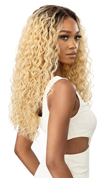 Outre 360 Frontal Lace 100% Human Hair Blend 13X6 HD Lace Front Wig ROSHAN