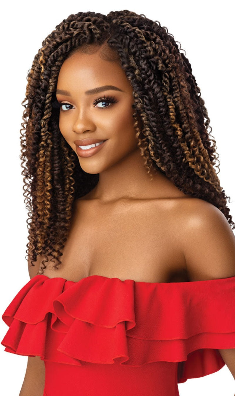 Outre X-Pression Twisted Up Lace Front Wig KINKY BOHO PASSION WATER WAVE 18"
